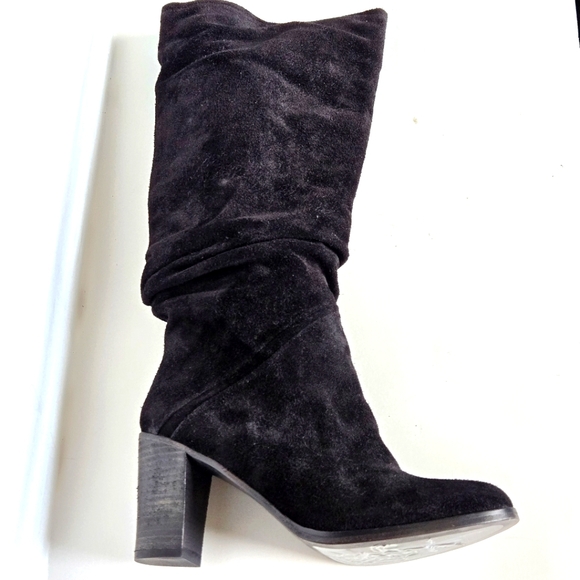 Free People Suede Pre Ruched Slouchy Tall Boots size 36 - Picture 7 of 9